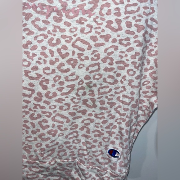 Champion Brand Women’s Long Sleeve Cheetah Print Tshirt Size Medium - Picture 9 of 11